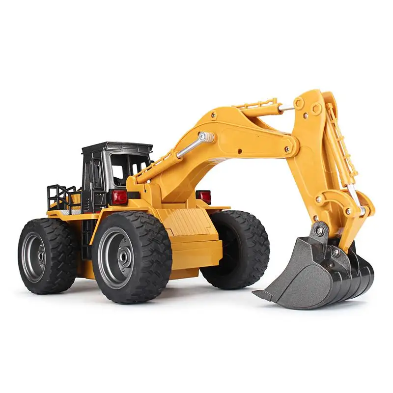Новые поступления HuiNa игрушки 1530 1/18 2 4G 6CH Rc автомобиль сплав экскаватор