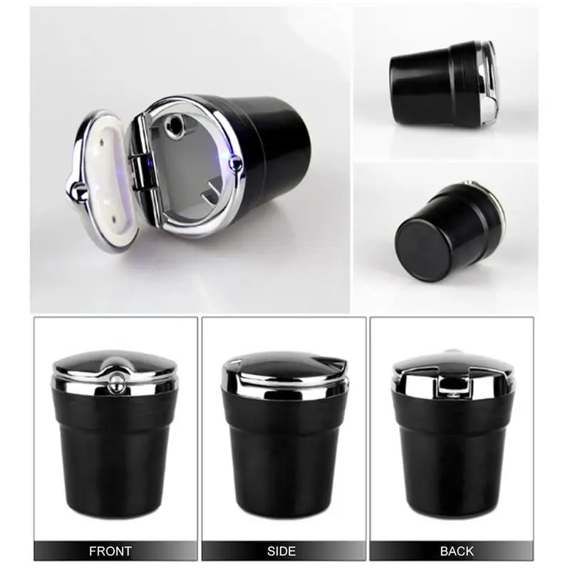 Пепельница для автомобильной сигареты с сисветодиодный светодиодным