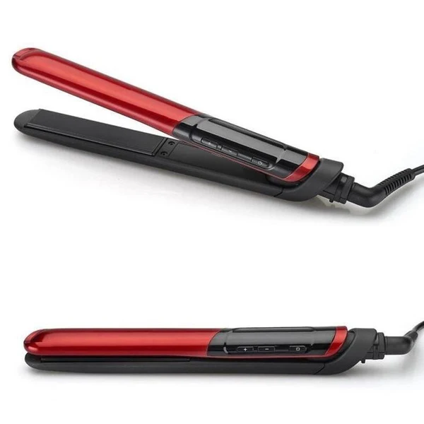 2 In 1 Hair Straightener/Hair Curler Ceramic Tourmaline Straightener Lcd Digital Display 455F Inch Flat Iron Pr | Красота и здоровье