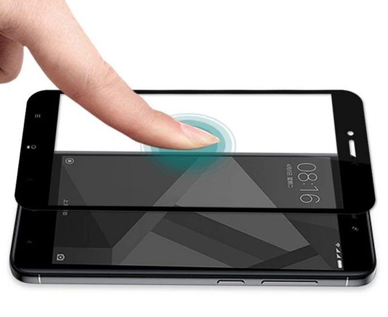 Закаленное стекло с изогнутыми краями и полным покрытием для Xiaomi Redmi 4X защитная