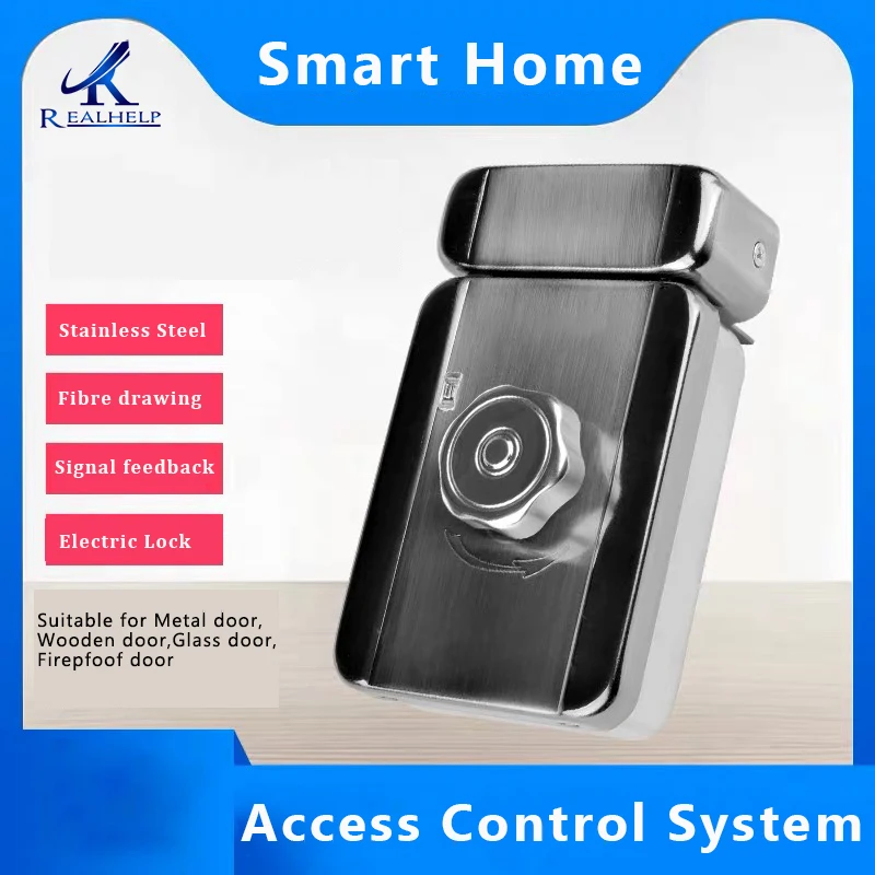

High Quality Electric Motor lock electrica cerradura Electronic Lock Access Control Intelligent door Lock Surface Drawing