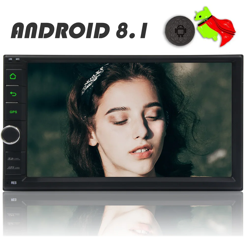 Eincar Android 8 0 gps навигация 2 Din 7 дюймов автомобиля радио ЖК дисплей сенсорный экран