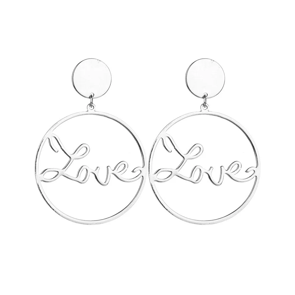 Новые модные сексуальные женские серьги с большим кольцом пустые ювелирные