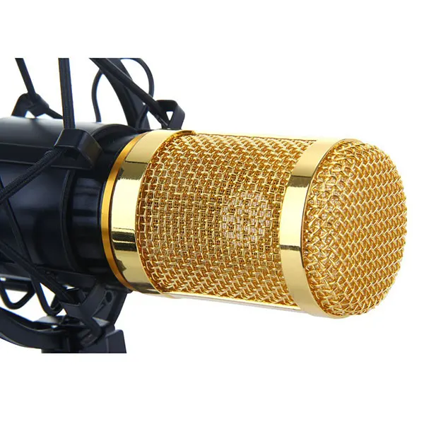 BM 800 конденсаторный звукозаписывающий микрофон и пластиковый амортизатор для