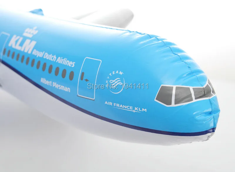 

Blue aircraft Inflatable toy Inflated plane Model Stage Props Children Birthday Party Favor Theme Party supply best gift for kid