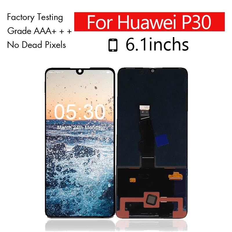 Для huawei P30 ЖК дисплей с сенсорным экраном в сборе запасные части для экран|Экраны