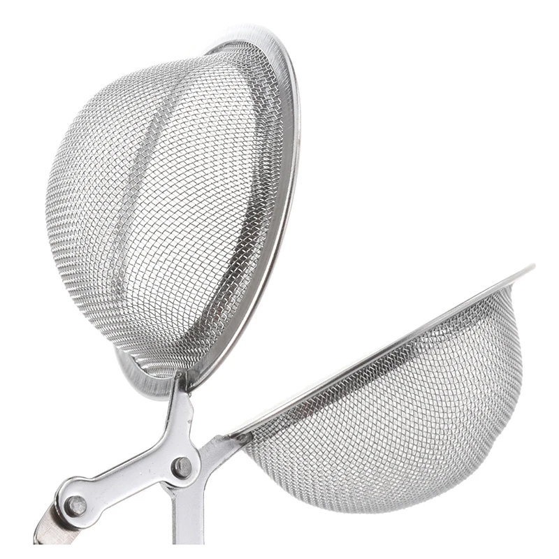 

Squeeze Spoon Mesh Ball Stainless Steel Strainer Screen Filter