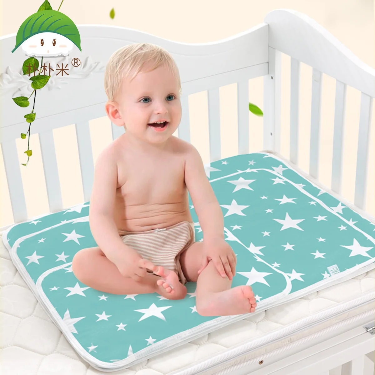 

30*45cm Baby Nappy Changing Pad Cotton Diaper Changing Table Cartoon Baby Waterproof Mattress Bed Sheet Infant Change Mat Cover