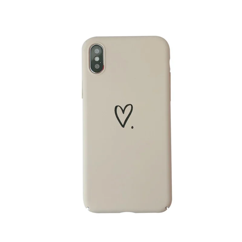 Hard Plastic phone back cover for iphone7 7plus case ultra thin love patterned capa iphone6 6s 6plus 8 8plus XSMAX XR fundas |