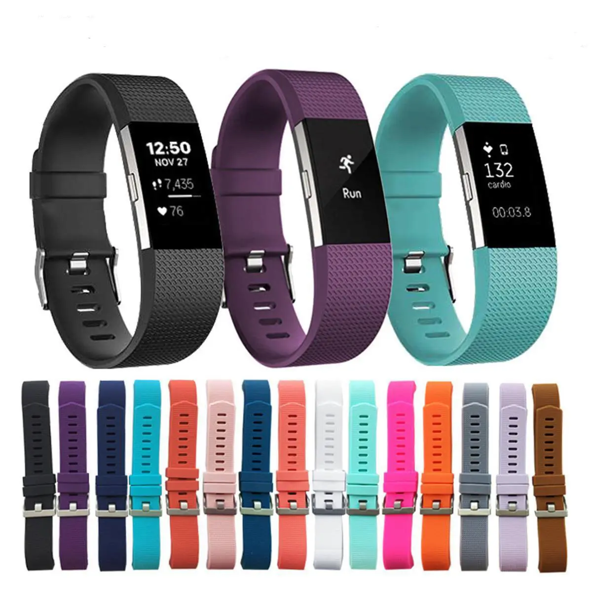 Сменный силиконовый ремешок для наручных часов Fitbit Charge 2/2 HR|Смарт-аксессуары| |
