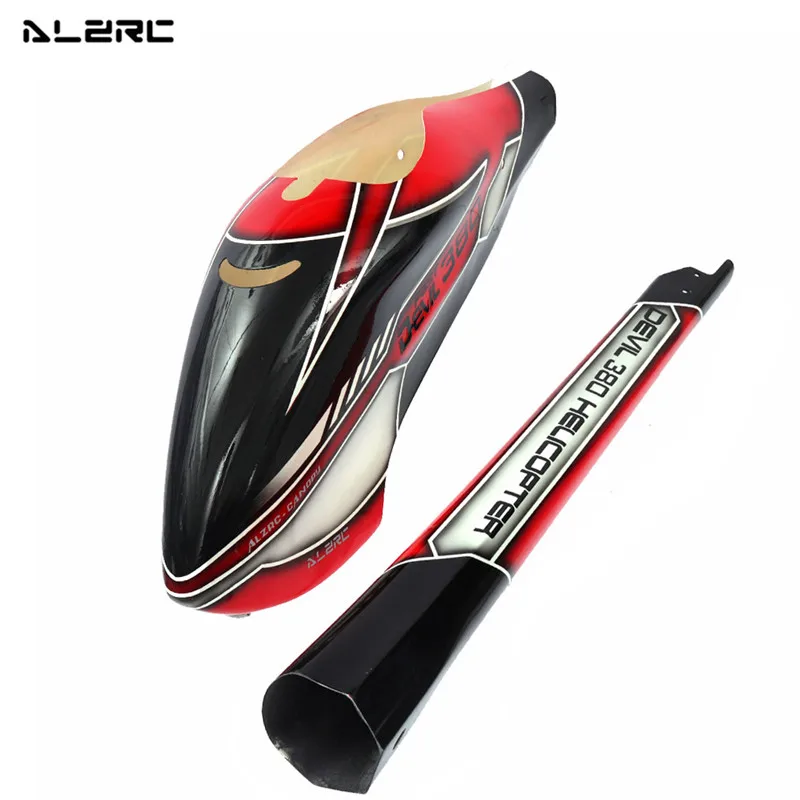 ALZRC Devil 380 Fast RC Helicopter Parts Carbon Fiber Canopy For Drone FPV Quadcopter Multicopter Spare Accessories |