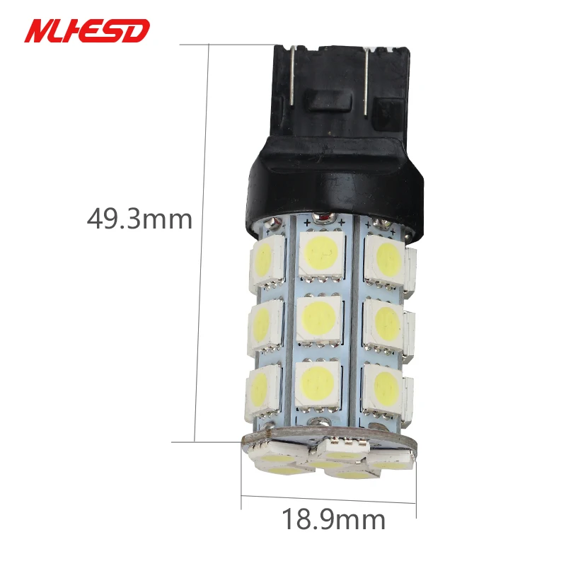 2 шт. 7440 7443 3157 3156 автомобильный светильник источник 27 SMD 5050 чипы P27 светодиод