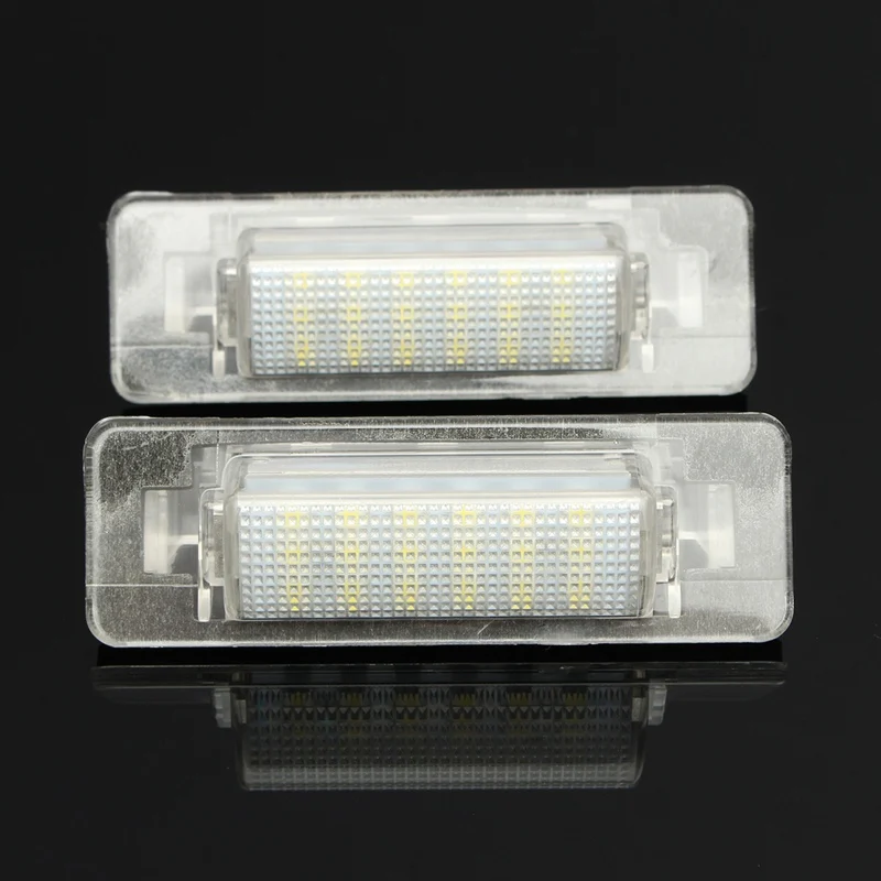 2X белый 18SMD светодиодный фонарь освещения номерного знака Лампа для освещения номерного знака для Mercedes Benz W202 C180 C200 C220 C280 ошибок