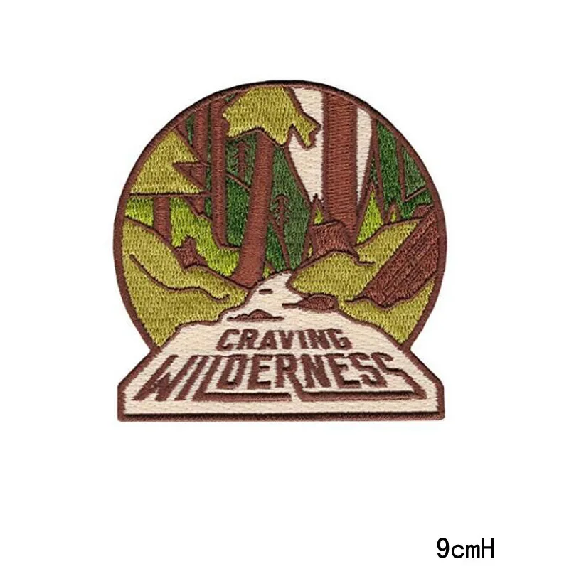 1 шт. креативные индивидуальные круглые значки в стиле панк с пейзажем весенне