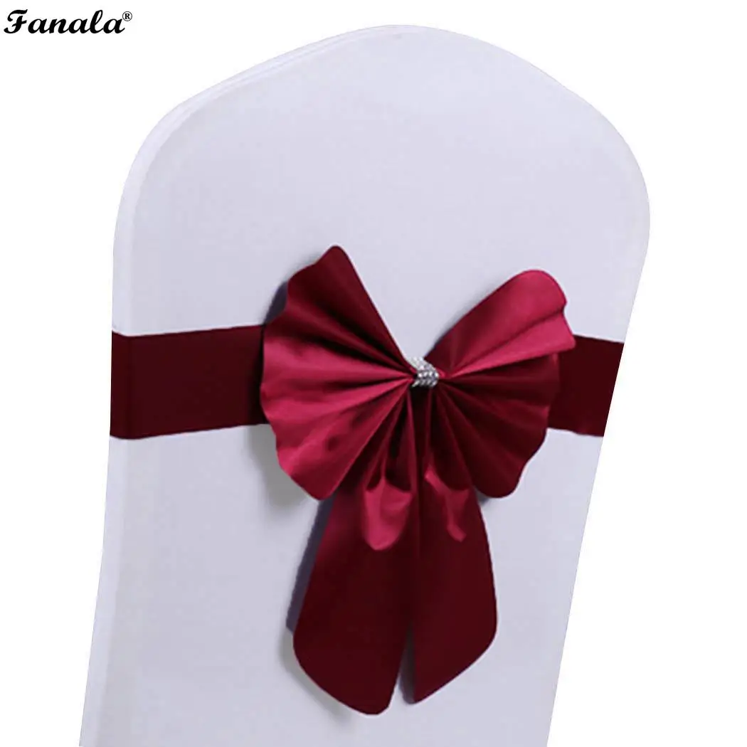New Elastic Chair Back Bow Tie Cover Wedding Party Decorations Gift | Дом и сад
