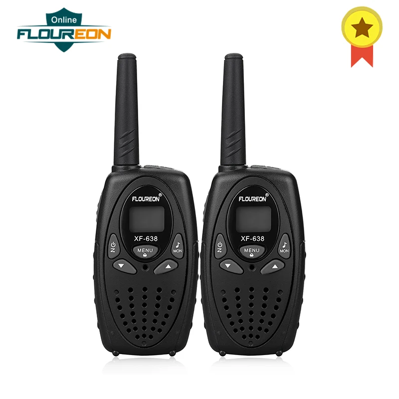 2 шт. FLOUREON 8 канальные портативные рации UHF400 470MHz двухстороннее радио 3 км