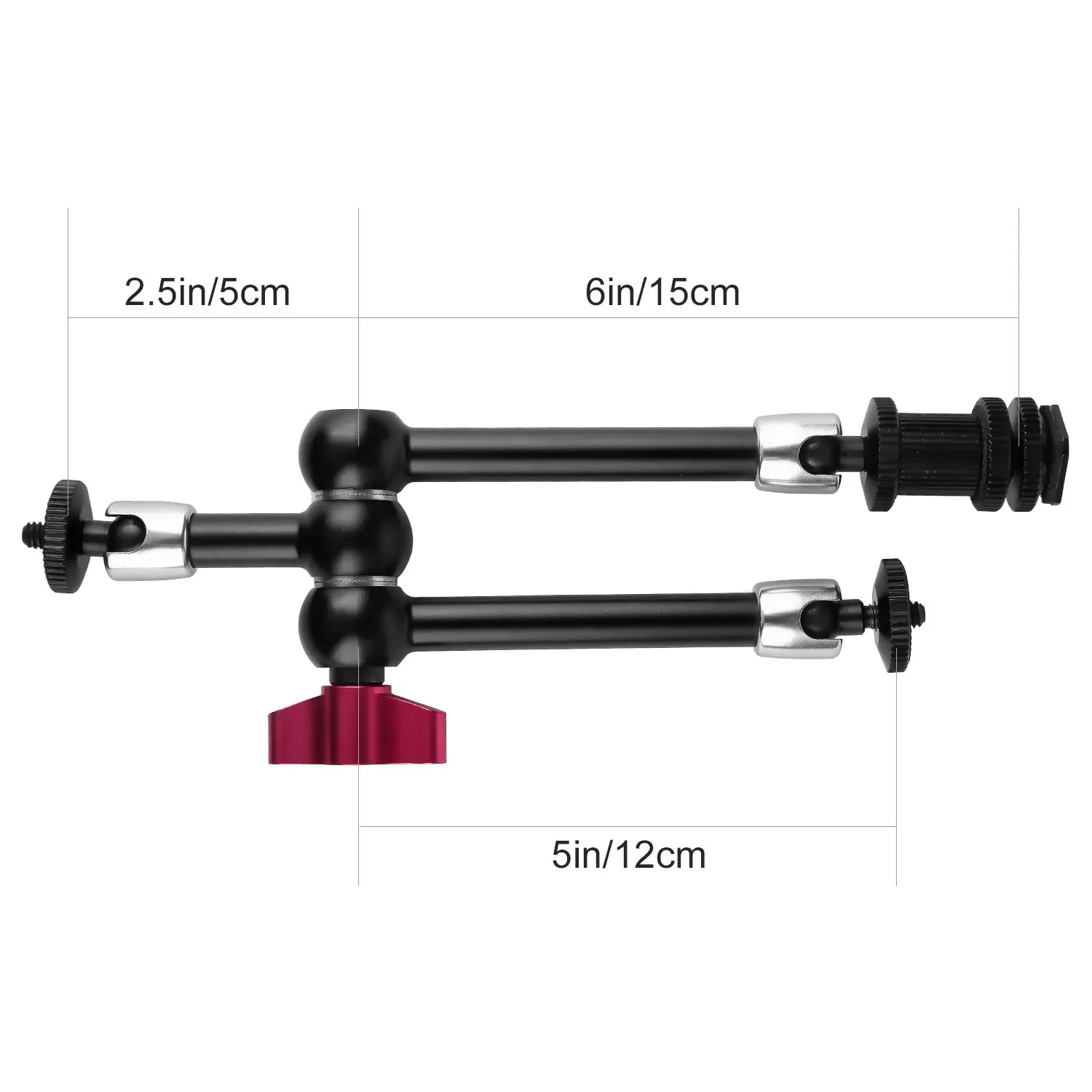 Magic Arm 3 Arms Adjustable Articulating Friction Camera Bracket Compatible with DSLR Rig LED Monitor Video Lig |