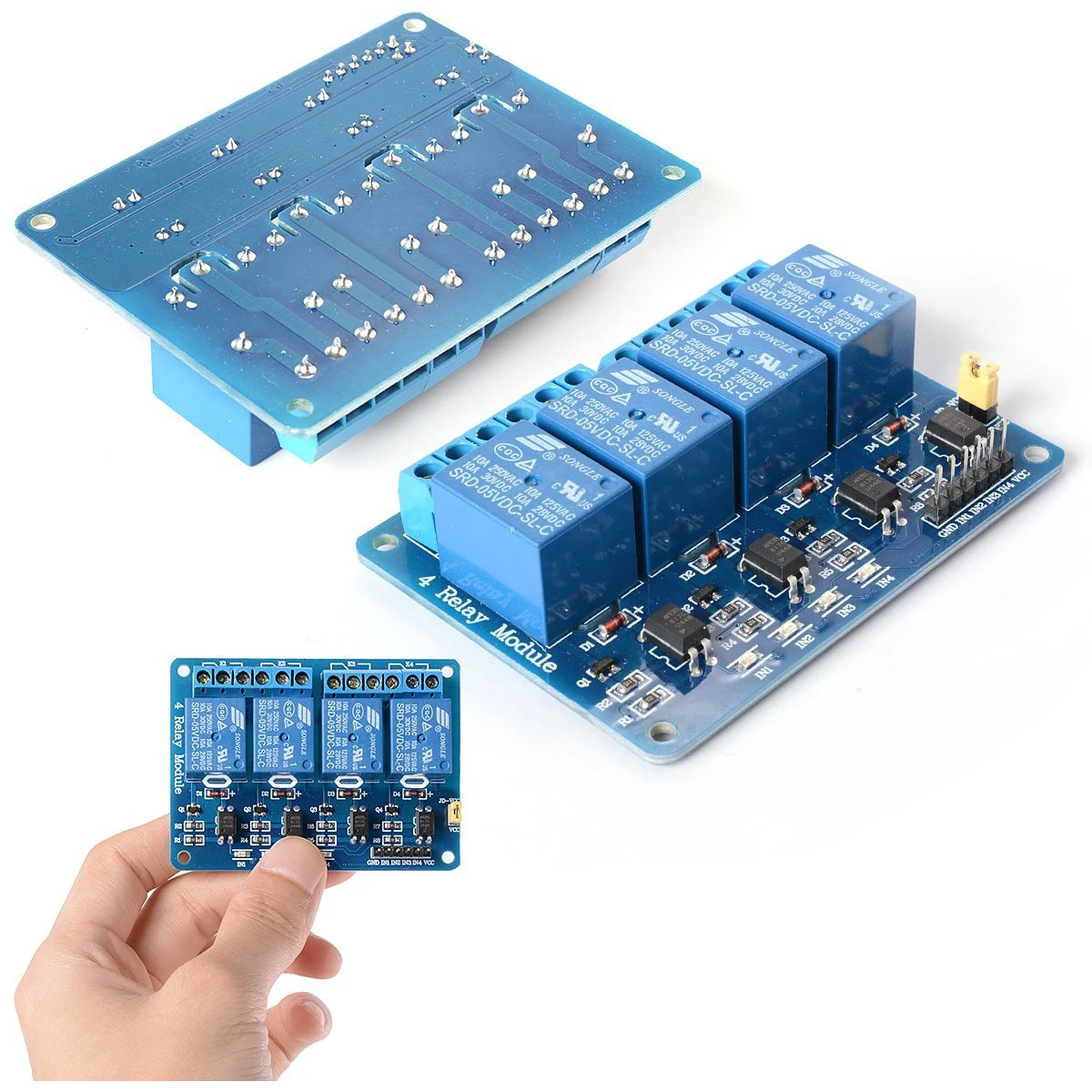 5V 4 канальный Релейный Щит модульный оптрон для PIC AVR DSP ARM TE180|Оптоволоконное