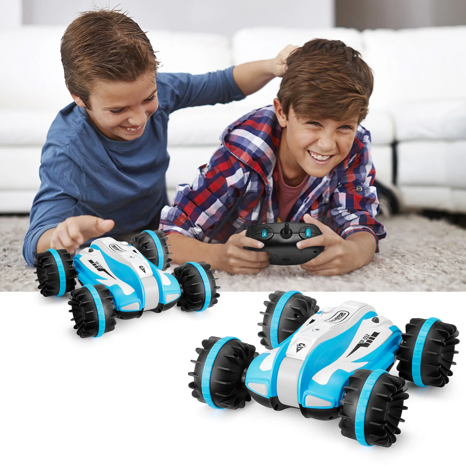 YED 1804 RC автомобиль 6-канальный амфибия вращение на 360 градусов трюк игрушка с