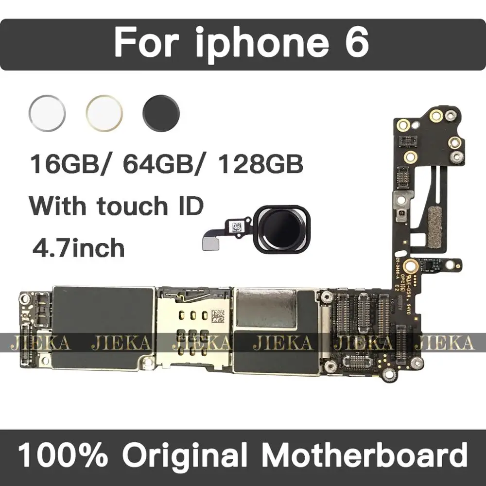 100% полностью разблокированная для iphone 6 4 7 дюйма материнская плата без/с