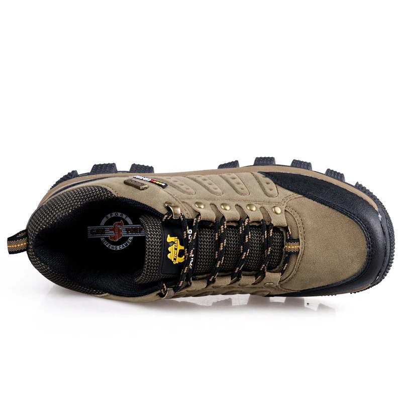 

Men Waterproof Hiking Shoes Snow Boots Professional Outdoor Cowhide Walking Boot Sneakers Athletic