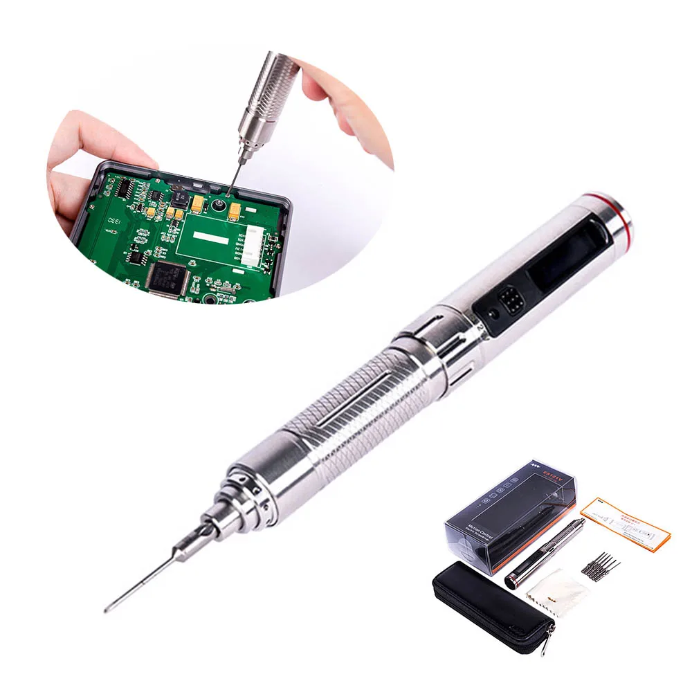 Умная Мини Электрическая отвертка TL074 ES121V с 6 насадками для ремонта телефонов и