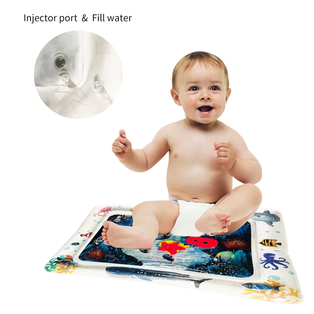 

Baby Kids water play mat Baby Inflatable PVC Water Mat Playmat Toddler Fun Activity Play Mat for Center Children and Infant