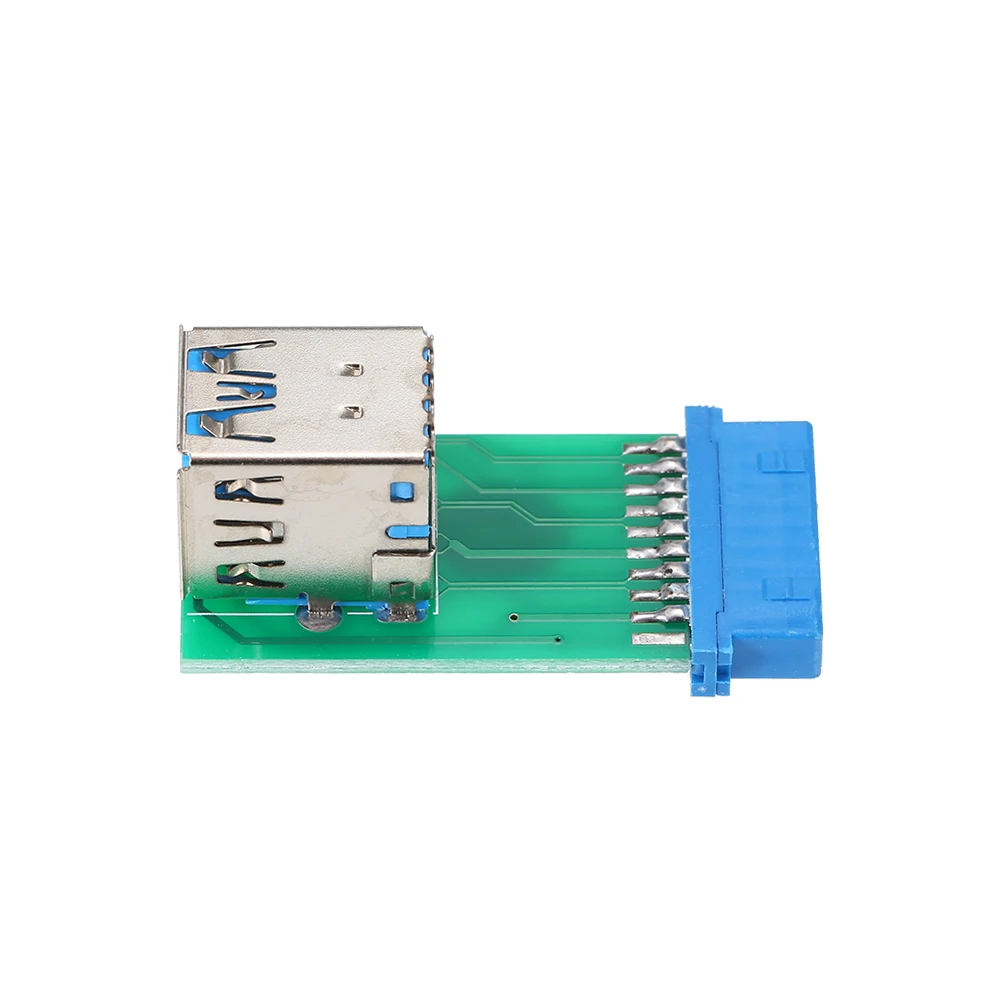 Двойной USB 3.0 Type A Женский адаптер для фотокарты 20pin/19pin|Компьютерные кабели и