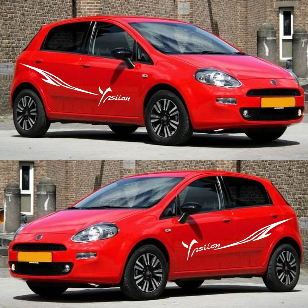 Наклейка на боковой кузов автомобиля LANCIA Ypsilon хэтчбек логотип наклейки сделай