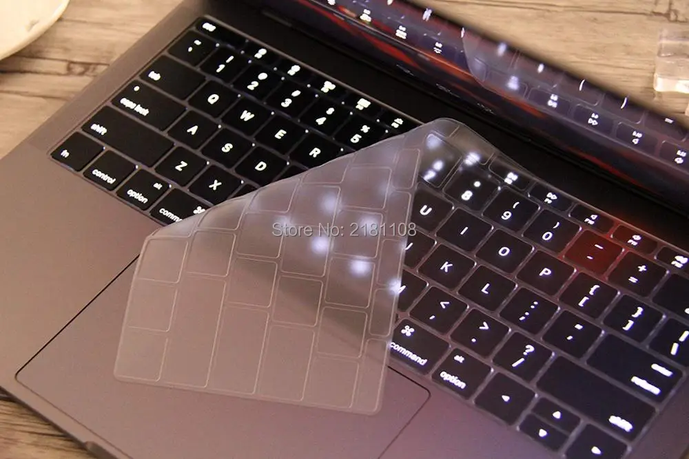 Прозрачный силиконовый защитный чехол из ТПУ с клавиатурой для Macbook Air 13 3 A1932 Pro13 M1