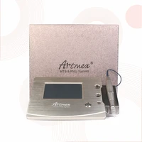 professional champagne gold rotary tattoo digital permanent makeup machine artmex v7 dr pen with 12 needle head for skin care