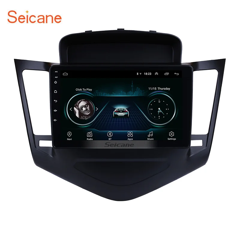 Автомобильная стереосистема Seicane с сенсорным экраном 9 дюймов Android 2013 HD GPS Wi Fi для