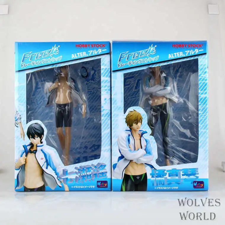 Huong аниме Figura 23 см бесплатно! Nanase haruka Тачибана Макото 1/8 Azione ПВХ фигурка Da Collezione