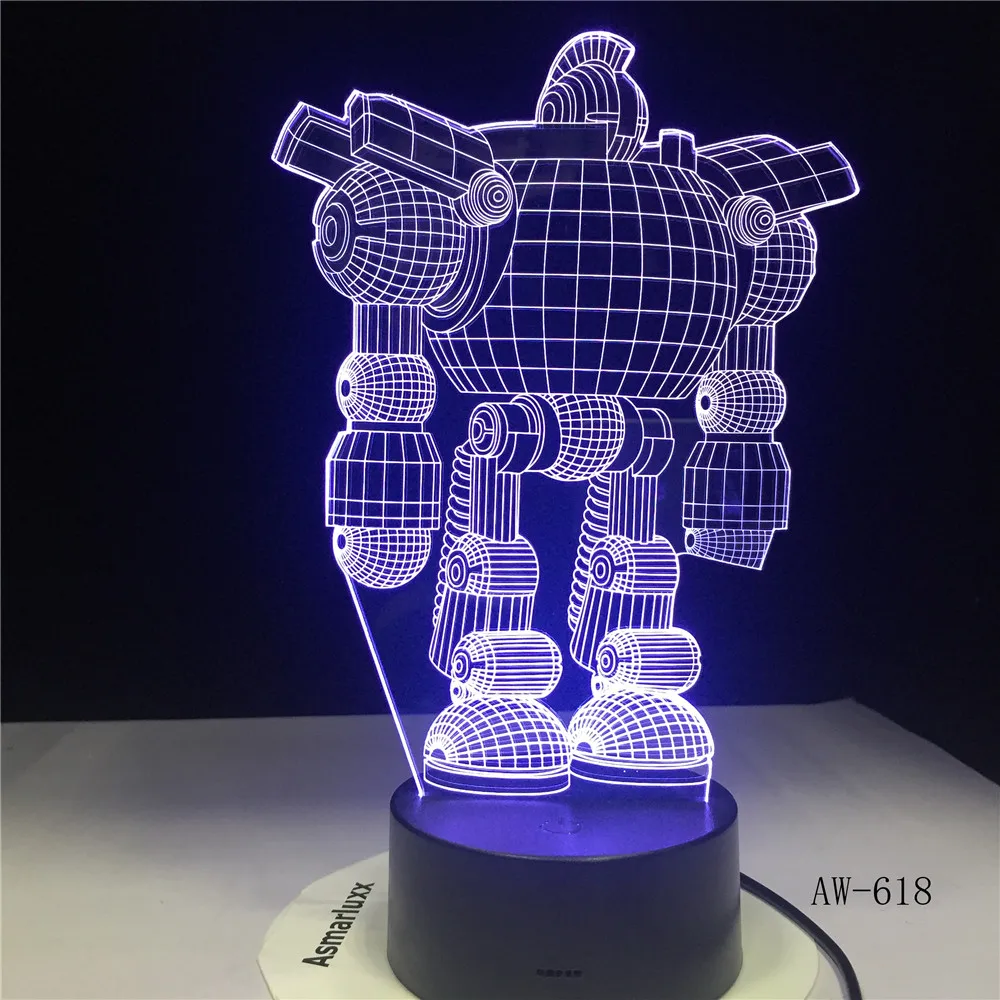 7 видов цветов USB энергосберегающие сенсорные 3D светодиодные ночные светильники
