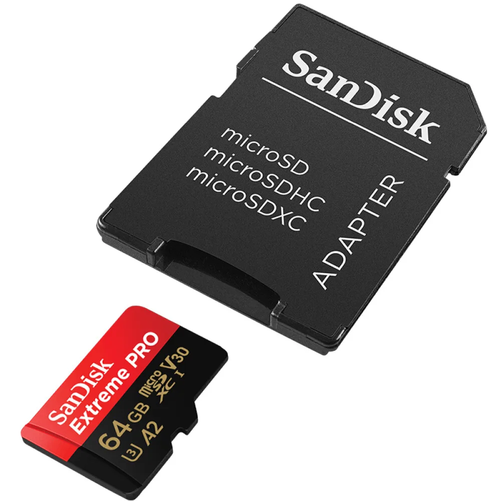 Двойной Флеш накопитель SanDisk A2 64 Гб 128 ГБ 256 карта памяти MicroSD C10 V30 U3 4K Extreme