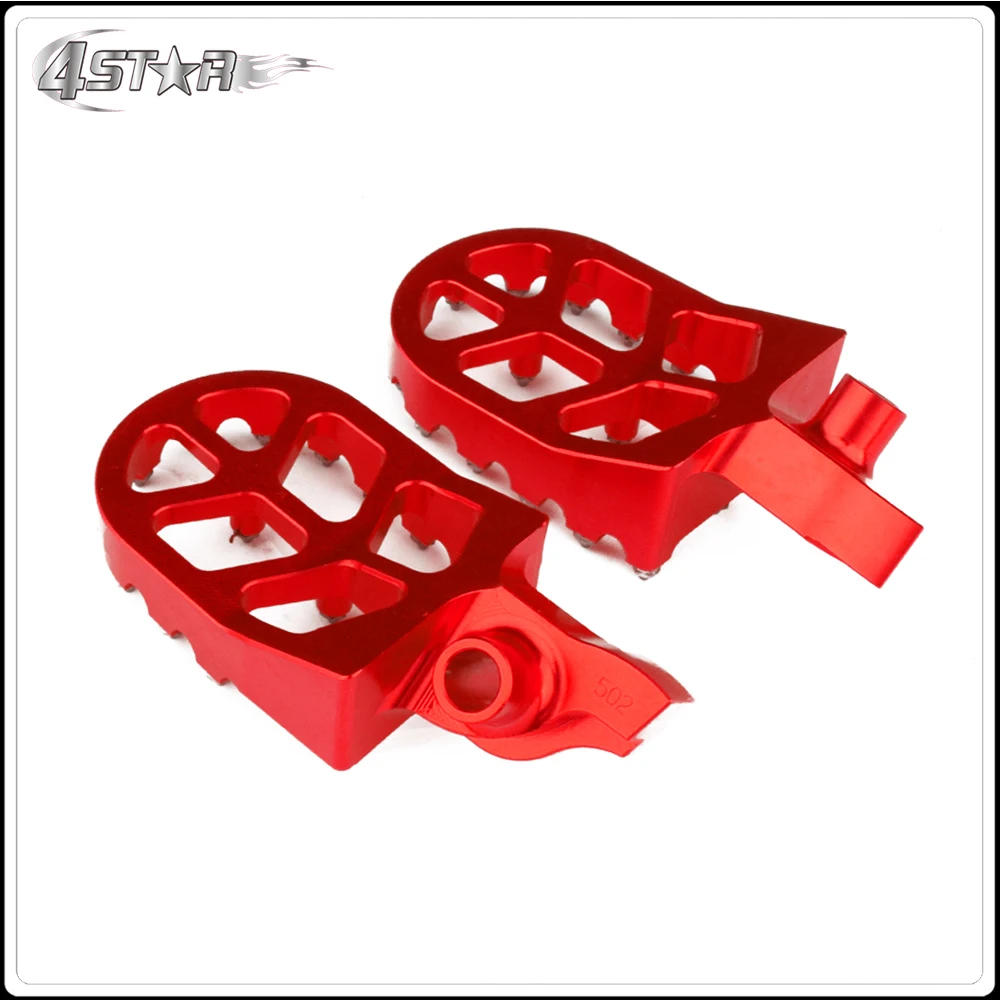 CNC красный широкий подножки педали Подставки Для SUZUKI РМЗ 250 450 RMZ250 2007 2008 2009 RMZ450 2005