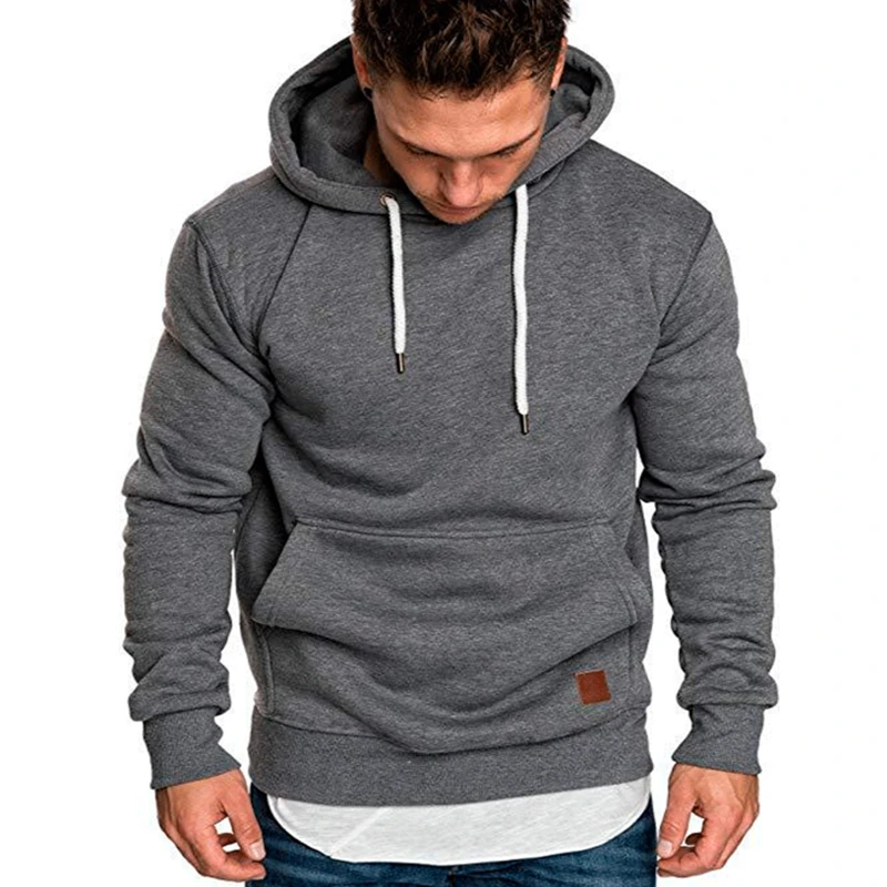 

2021 Spring Autumn Hoodie Men's Hoodies Tracksuit Drawstring Pocket Hooded Sweatshirt Long Sleeve Slim Coat Male Jacket