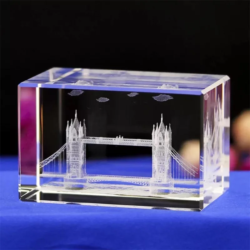 Хрустальные 3D внутренние Резные Красивые лондонские предметы интерьера мост
