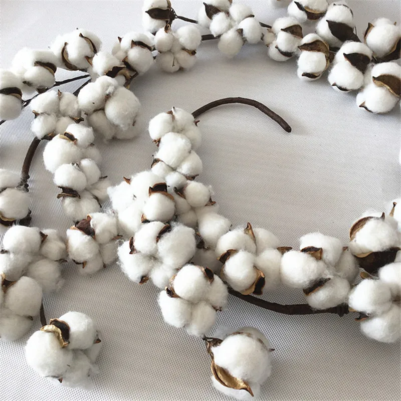 Новинка Имитация хлопковой гирлянды 5 футов Гирлянда регулируемые стебли Декор