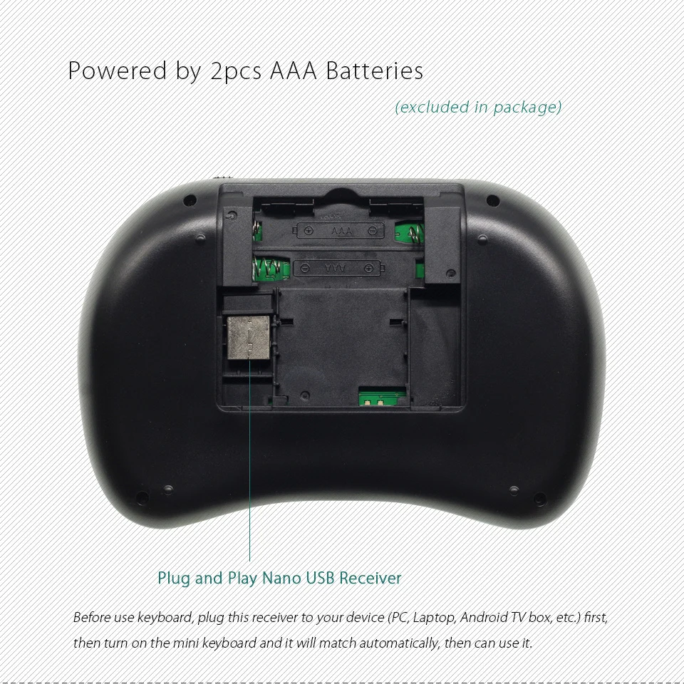 IPazzPort KP 810 21 арабская клавиатура Air Mouse 2 4 ГГц мини беспроводная с тачпадом для Google