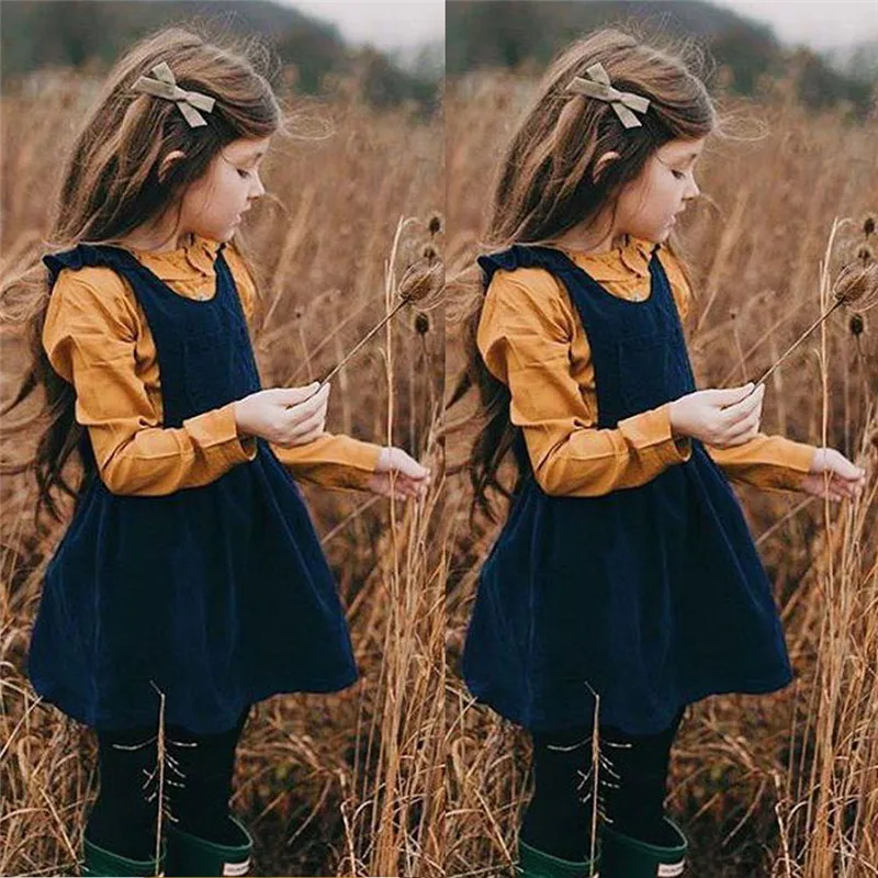 0-5Y Kids Toddler Baby Girl Dresses Solid ruffles fashion bebe girls cotton Princess Dress Pageant Party Tutu | Детская одежда и