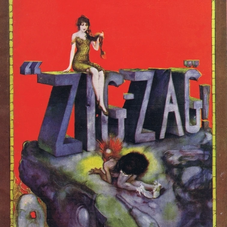 Программа для Zig Zag At The London Hippodrome постер печать Мэри Эванс Джаз возраст клуб