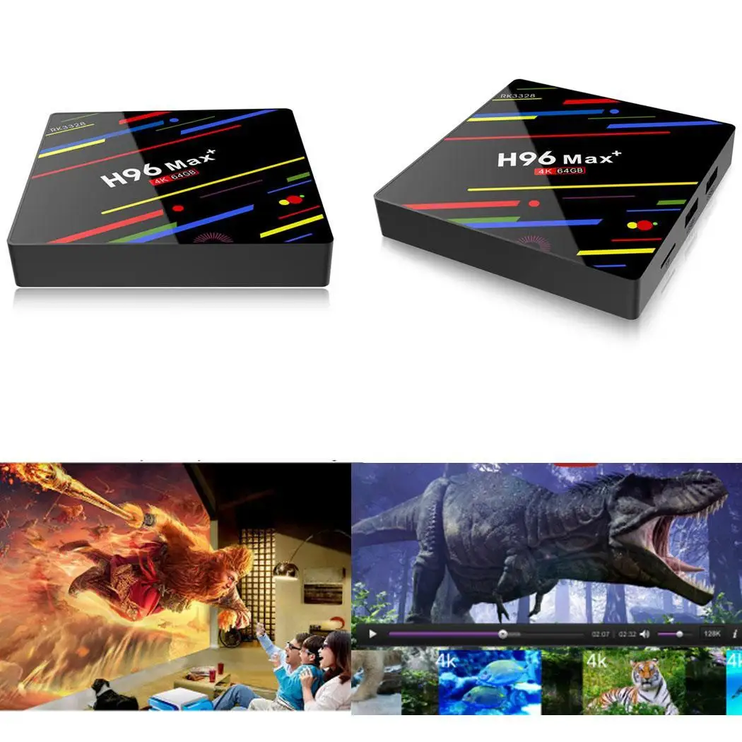 H96 Max + 4K Smart TV Player 2 4G/5G Dual WIFI Android 8 1 HDMI Home Box Media MP3 AAC WMA WAV плеер | Электроника