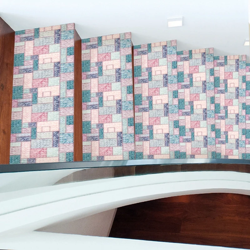 2 шт. Diy наклейки на пол стену лестницу самоклеющиеся для ремонта