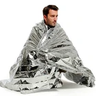 Переносное водонепроницаемое аварийное одеяло 130x210 см, ветрозащитное спасательное тепловое одеяло из майлара, спасательное снаряжение