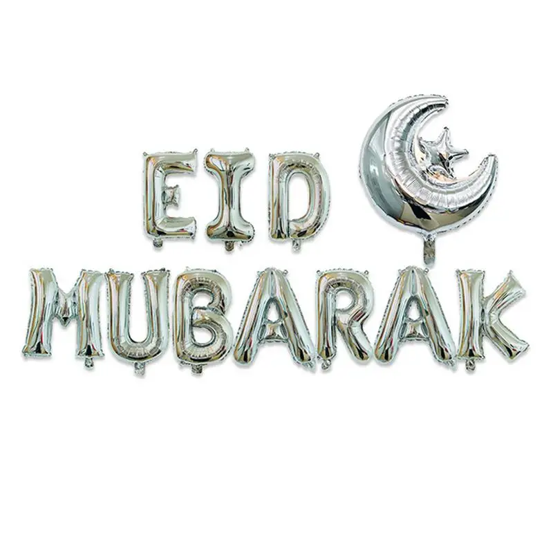 Мусульманские Eid Mubarak шары из фольги в виде букв для мусульманских исламских