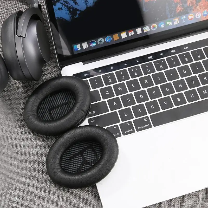 1 пара сменных кожаных подушечек для наушников L/R подушечки Bose Quietcomfort 2 QC2 QC15 QC25
