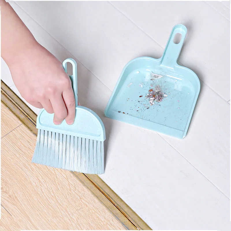 Mini Cute kawaii PP Desktop Sweep Computer keyboard Cleaning Brush Small Broom multi-function can be hanging desk Dustpan Set | Дом и сад