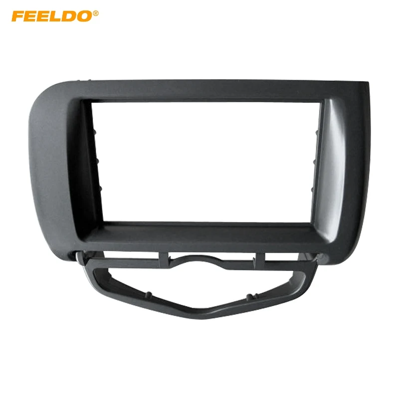 

FEELDO Car Audio Radio Fascia рамка для Honda Fit Jazz/City 2002-2008 (Авто AC, LHD) Стерео DVD 2Din тире лицевая рамка