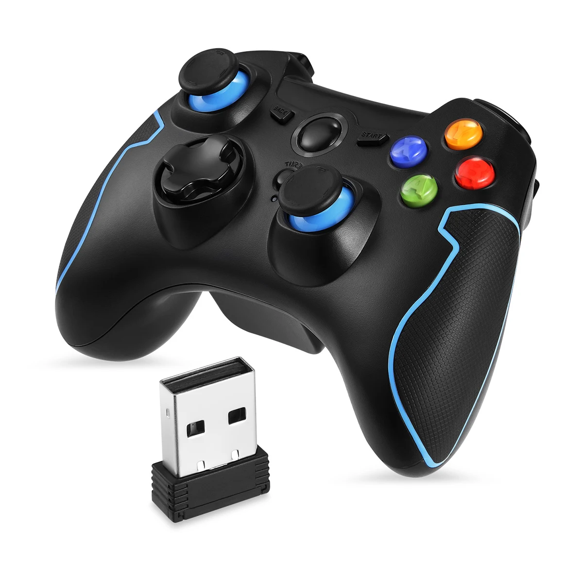 Джойстик управления Беспроводной геймпад Совместимость USB приемник с PC Windows для